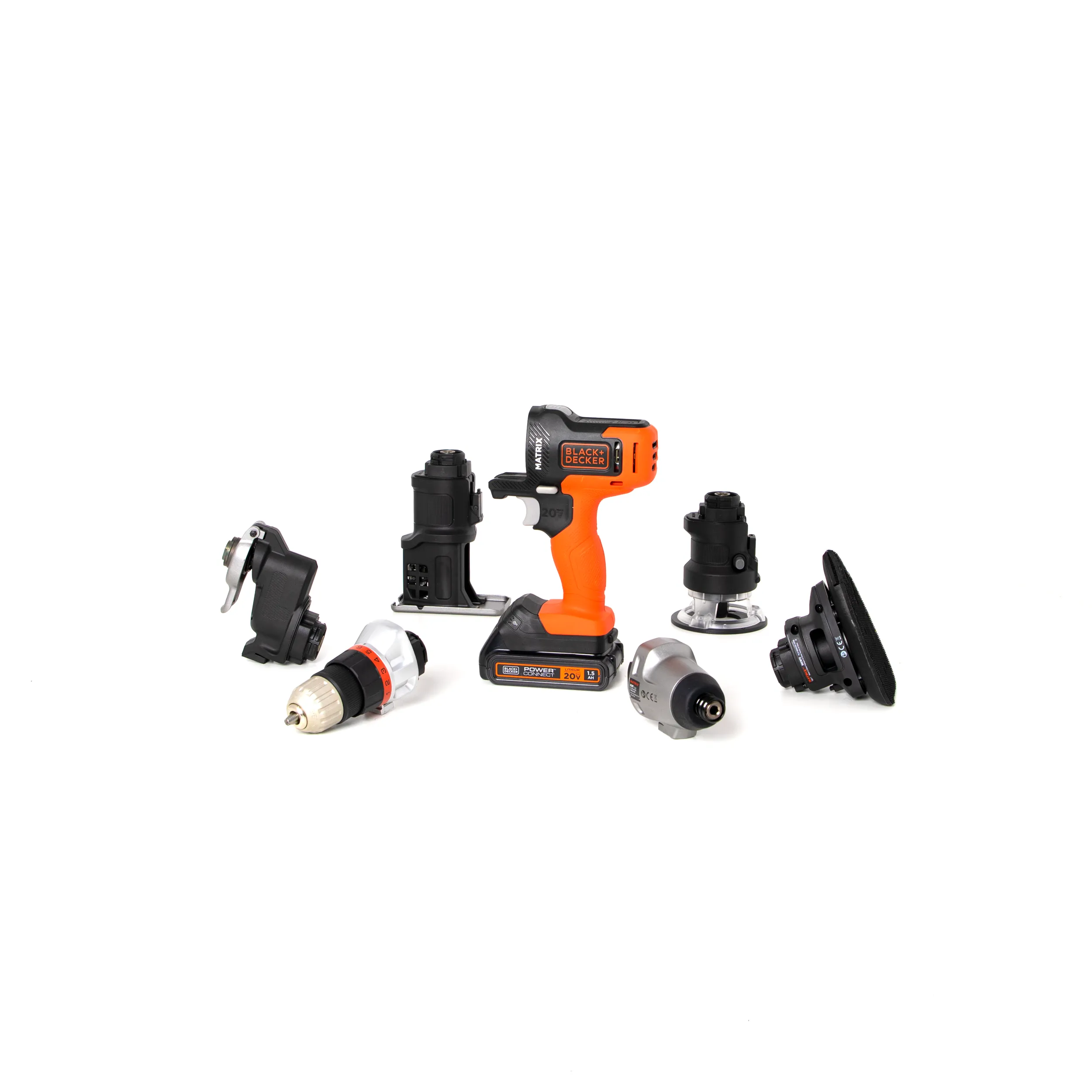 20V MAX* MATRIX™ Cordless Drill, Power Tool Combo Kit, 6-Tool