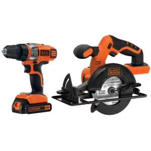 20V MAX* POWERCONNECT™ Cordless Drill/Driver & Circular Saw Combo Kit