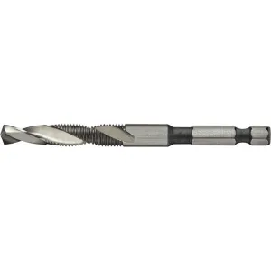 ALFA Tools DTML66112 3/8-24 HSS COMBINATION DRILL TAP 1/4 SHANK 6/pack