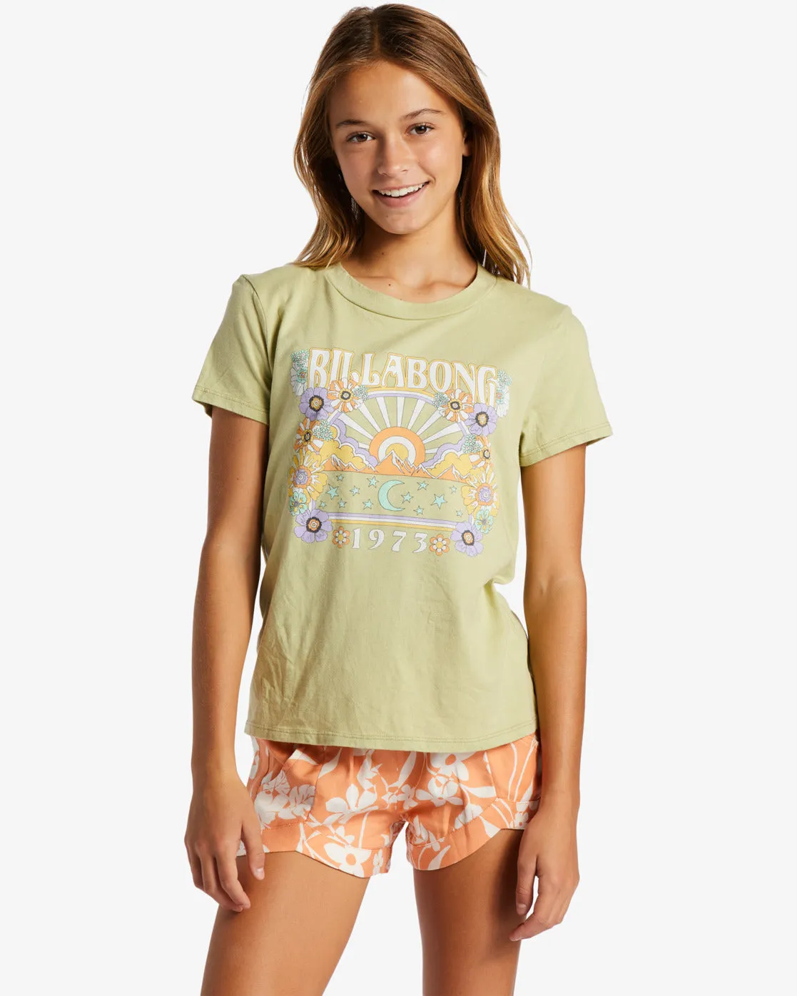 Billabong Stay Sunshine Tee-Willow