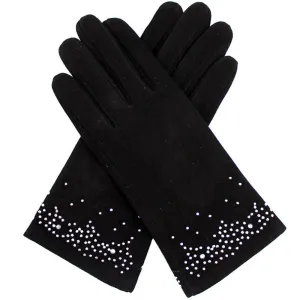 Black Suede Touch Screen Glove