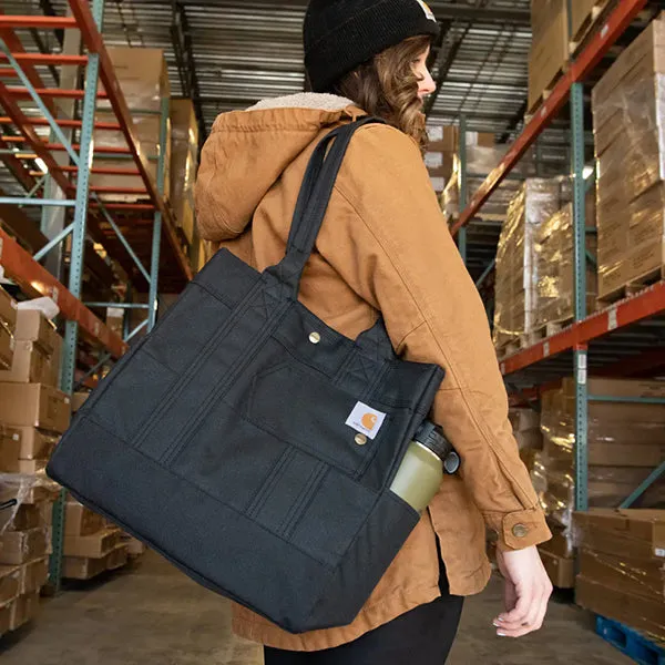 CARHARTT VERTICAL SNAP TOTE BLACK