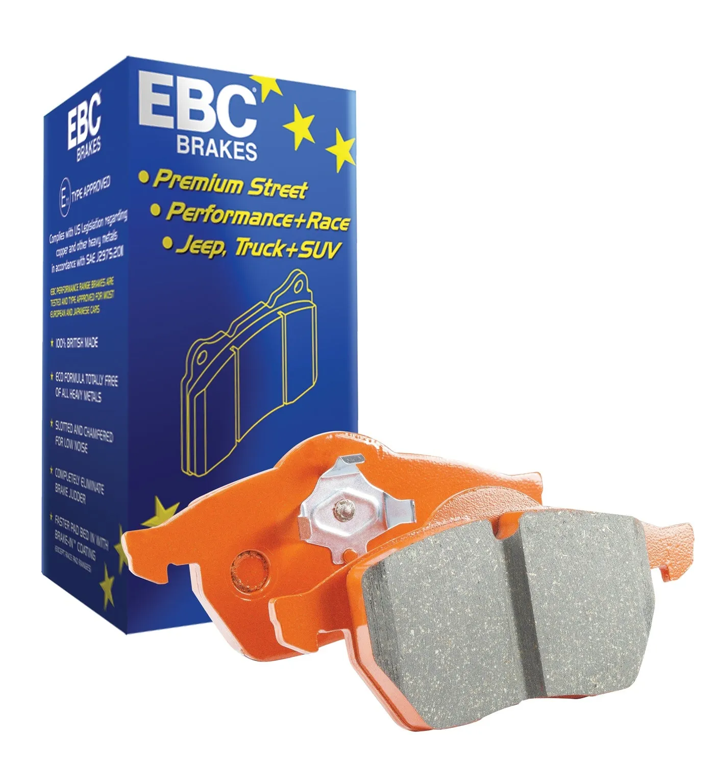 EBC Brakes DP9042 Orangestuff 9000 Series Race Brake Pads; 370mm Dia.;