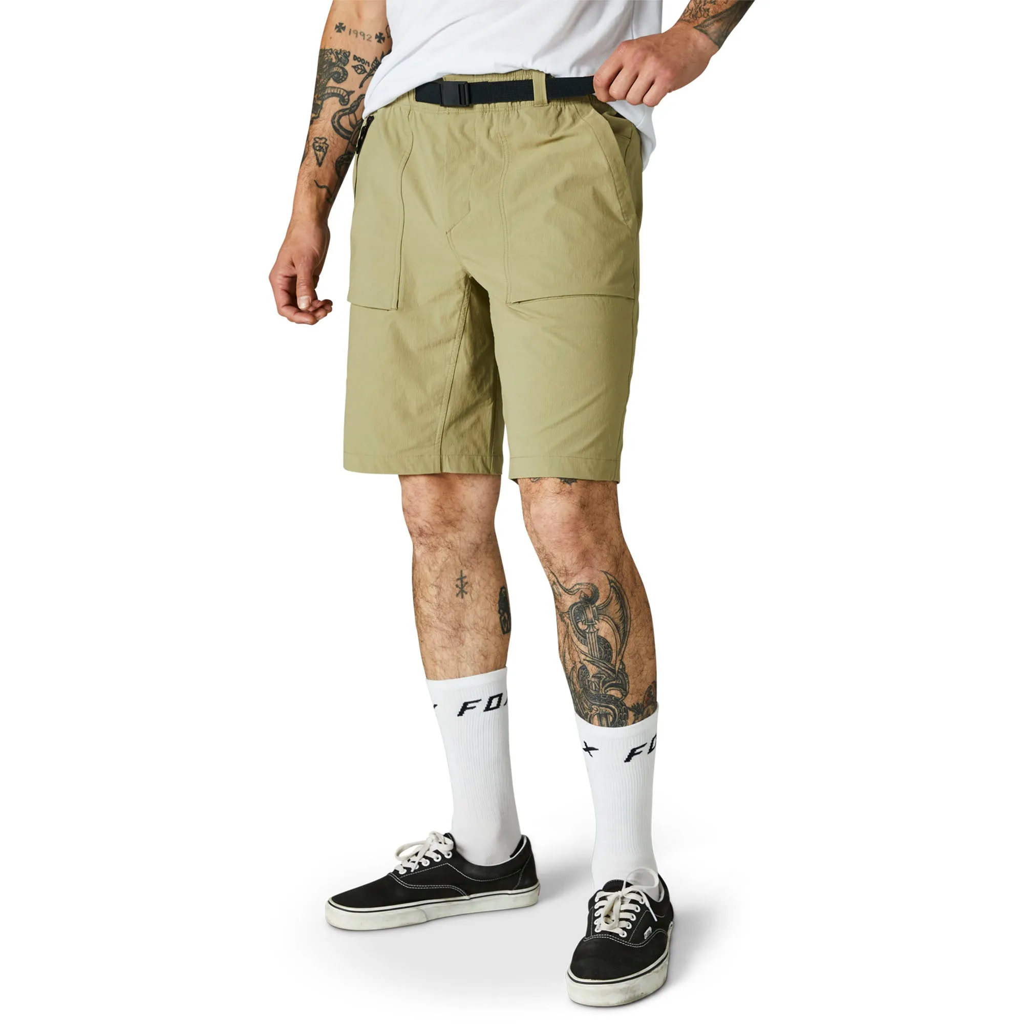 Fox Racing  Mens Bark Survivlalist Utility Shorts DWR Rip Stop Elastic Waist