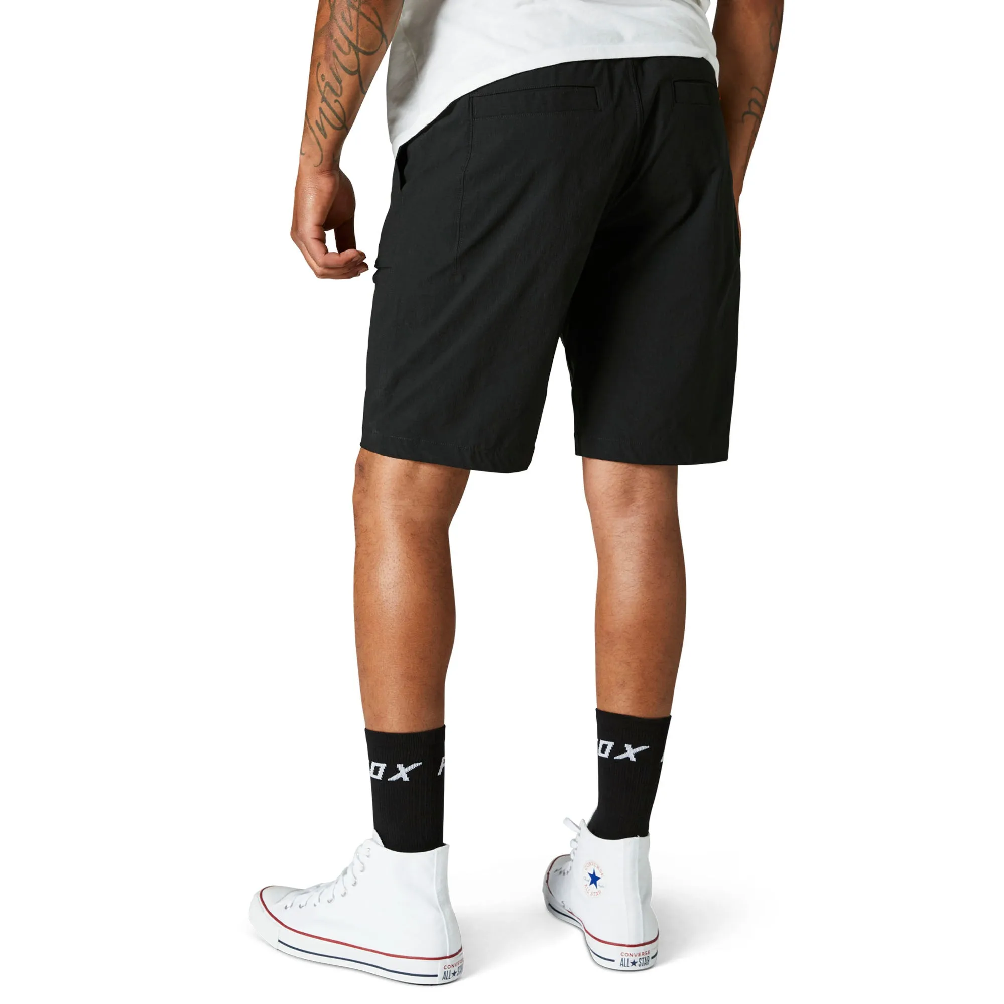 Fox Racing  Mens Black Survivlalist Utility Shorts DWR Rip Stop Elastic Waist