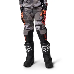 Fox Racing  Youth Grey Camo 180 BNKR Pants Heat Abrasion Resistant Stretch Zip