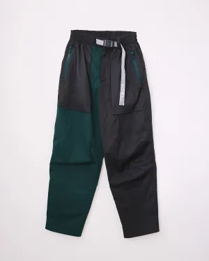 Hitorii S01 | Street Pant | Black   Green | Loose Fit
