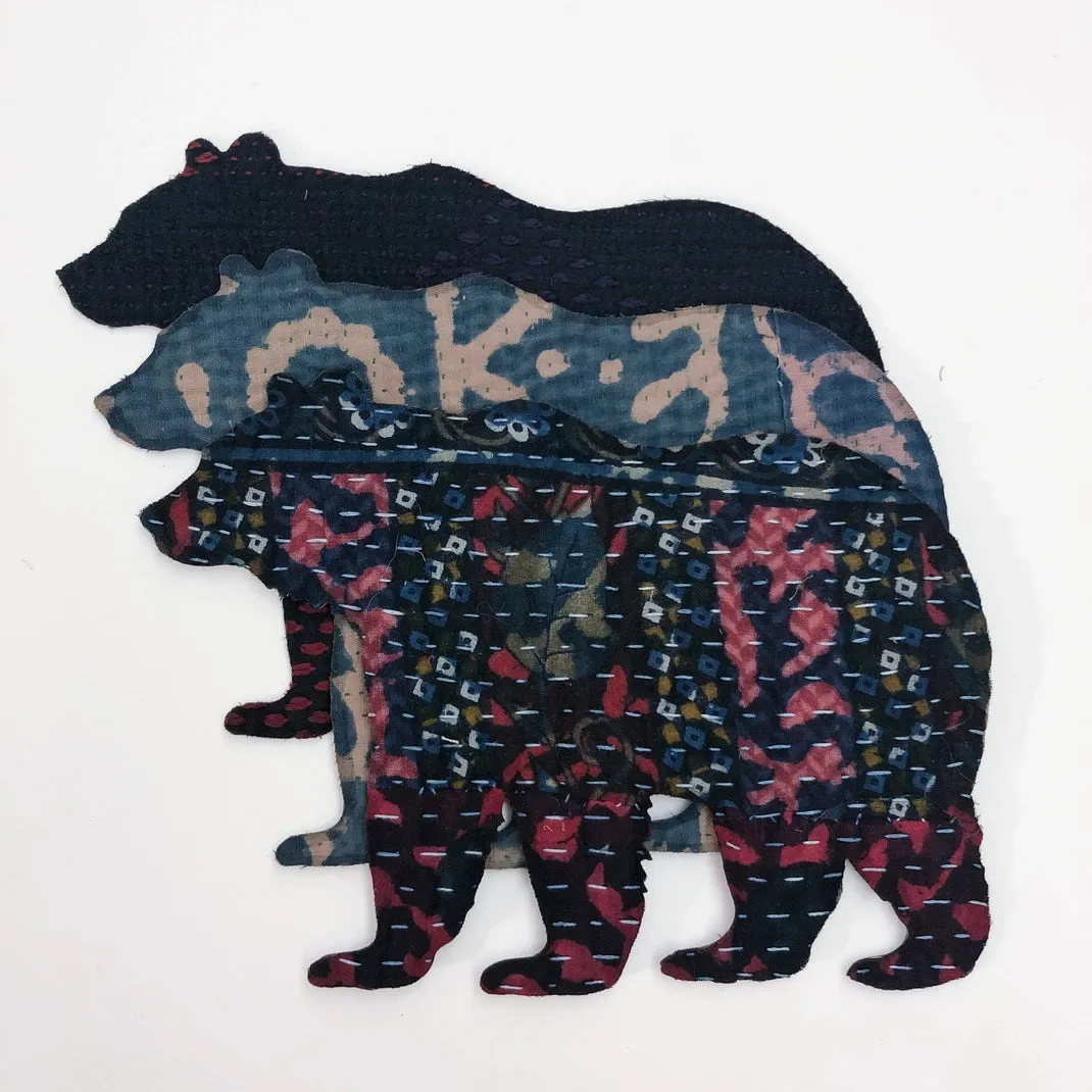 Iron-on Kantha Patches - Large