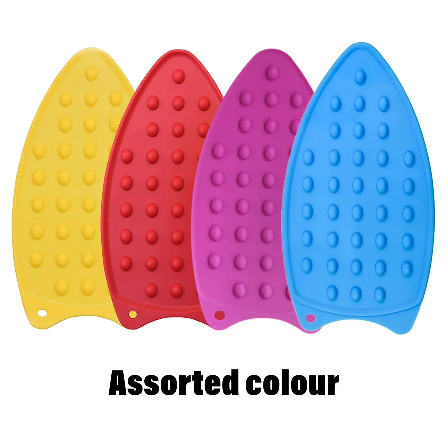 Kuber Industries Iron Mat | Flexible Silicone Iron Pad | Iron Rest Pads | Heat Resistant | Anti-Slip Mat | Protective Waterproof Insulation Iron Mat | Assorted