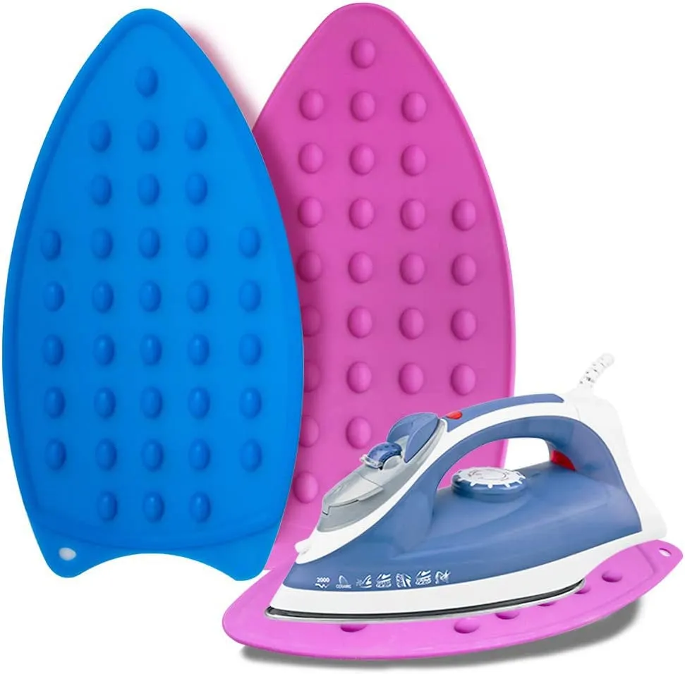 Kuber Industries Iron Mat | Flexible Silicone Iron Pad | Iron Rest Pads | Heat Resistant | Anti-Slip Mat | Protective Waterproof Insulation Iron Mat | Assorted