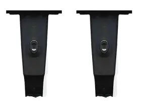Kuber Industries ?Set of 2 Ergonomic Adjustable Chair Handle Armrest Set | Comfort Pressure Relief Pads for Office, Computer and Desk Chairs | Replacement Part Chair Handle | Black