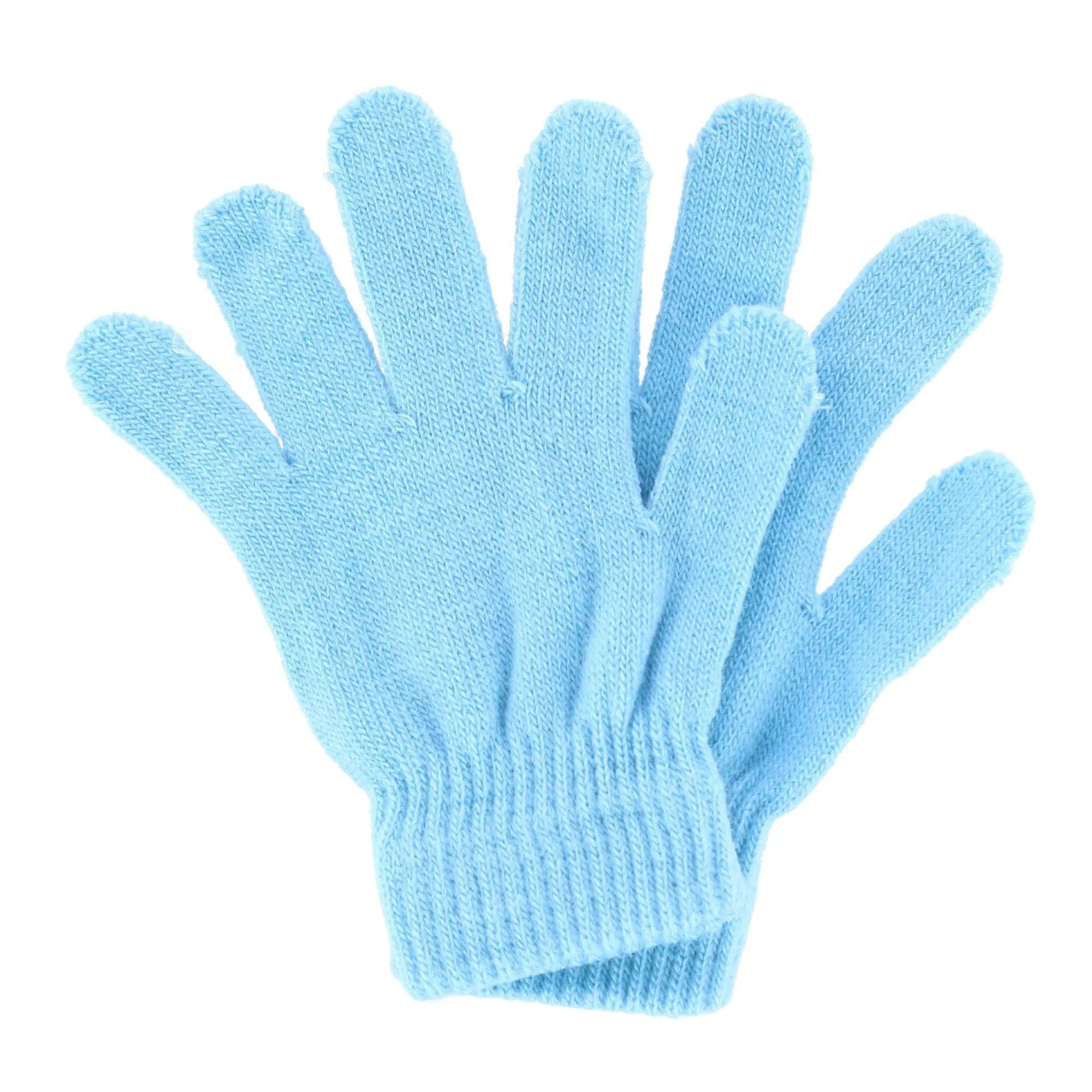 Polar Extreme Girl's One Size Multi Knit Magic Gloves (Pack of 3)