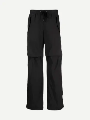 Stretch Poplin Wide Leg Pant In Black