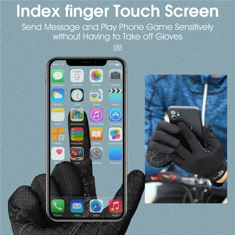 Summer Cycling Gloves Full Finger MTB Bike Gloves Touch Screen Non Slip Silicone Palm Driving Riding Gloves