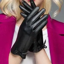 Touch screen PU plus fleece gloves