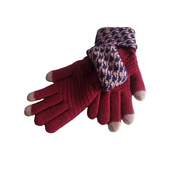 Womens Elegant Touch Screen Winter Gloves