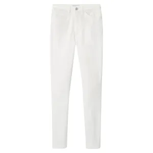 Womens Karlie Stretch Sateen High Rise Pants White - SS24