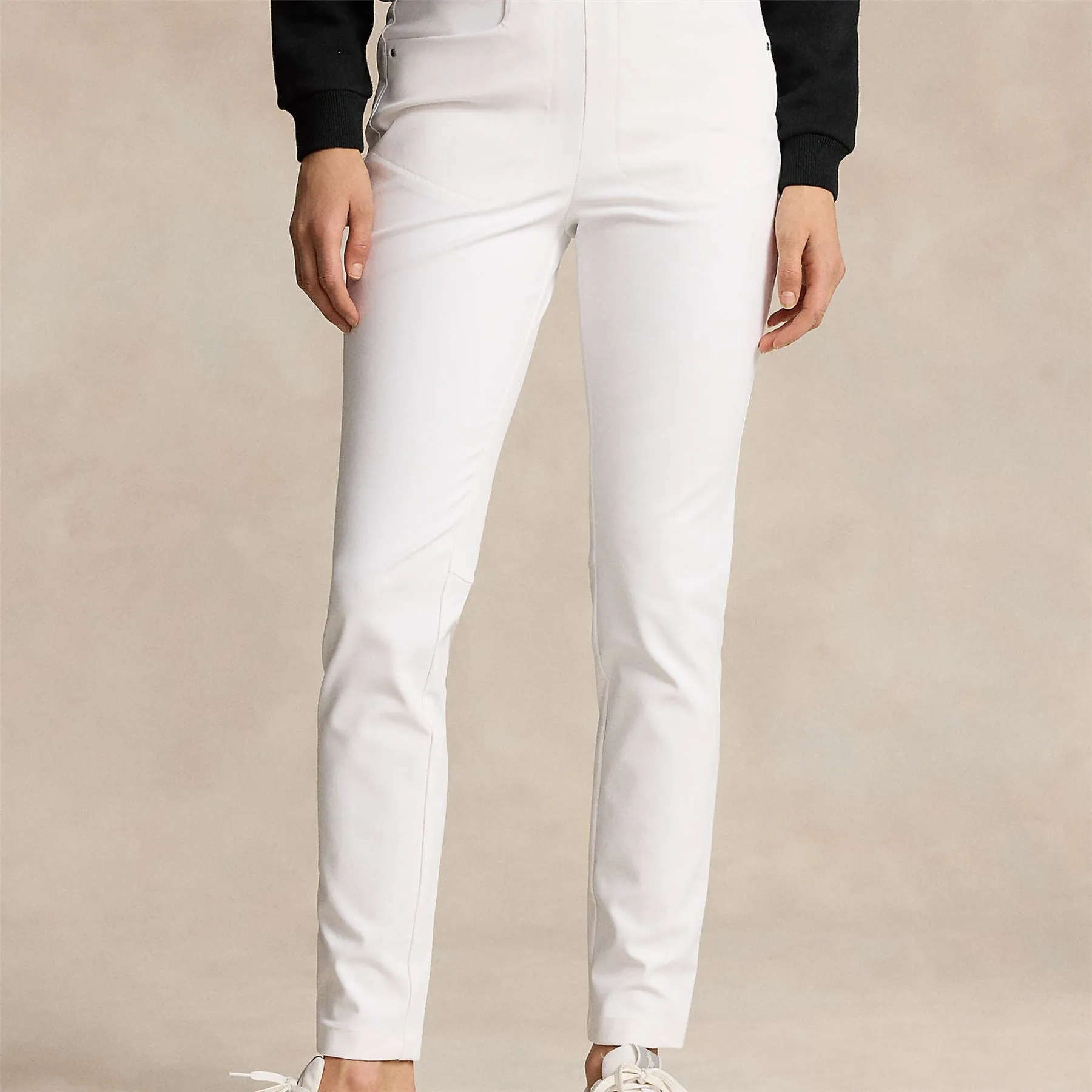 Womens Stretch Dobby Athletic Pants Ceramic White - AW24