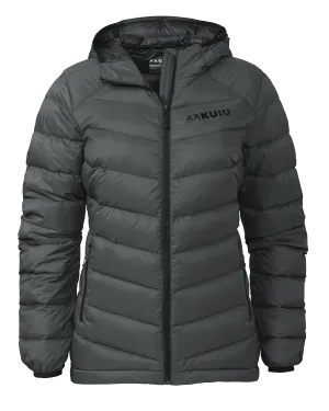 Women's Super Down LT Hooded Jacket | Gunmetal